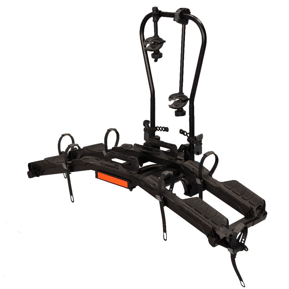 two-bike hitch-mounted platform rack