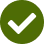 Approved icon in green and black
