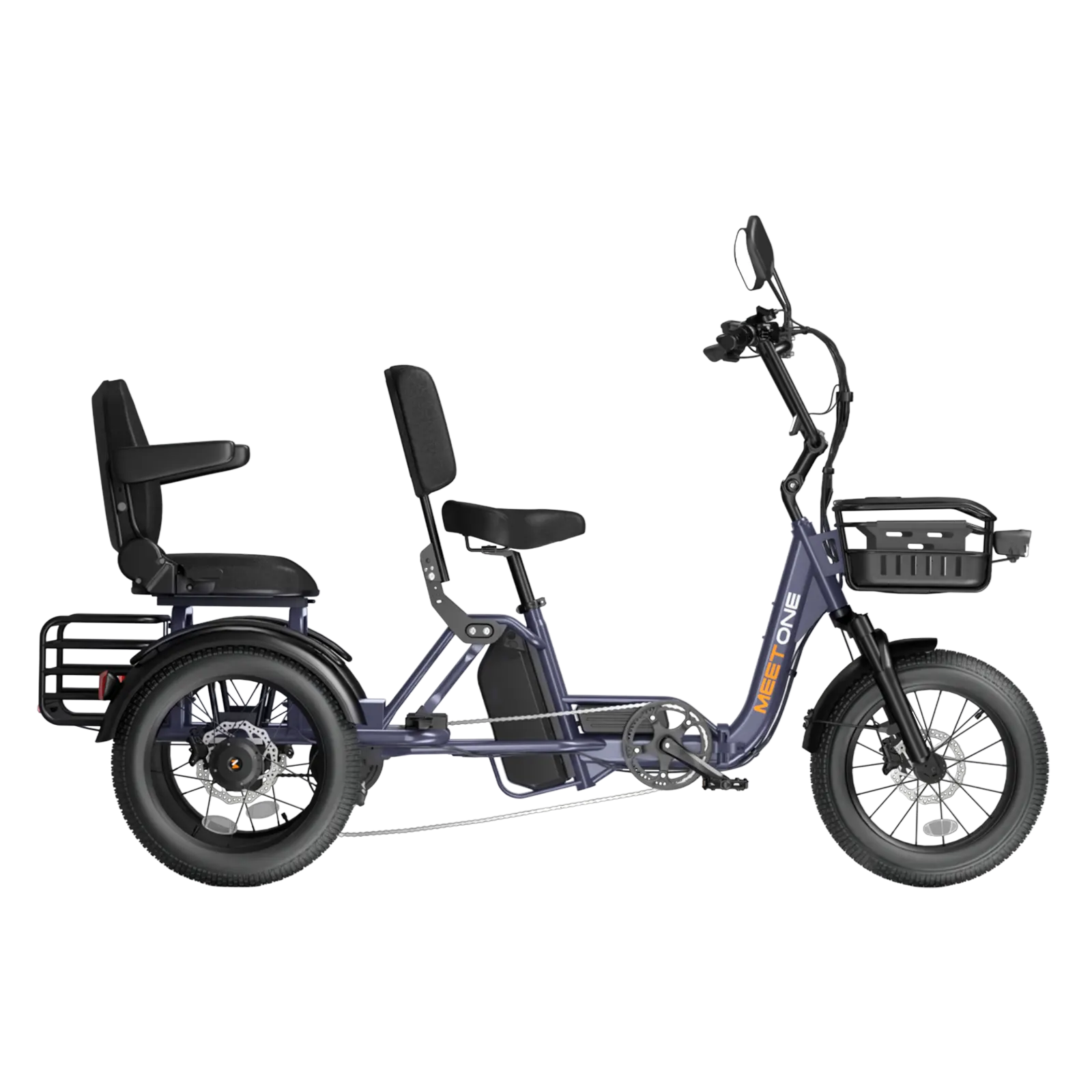 Meet One Pair Electric Trike with Passenger Seat - Image 4