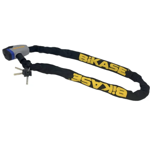 BiKASE heavy chain bike lock with keys