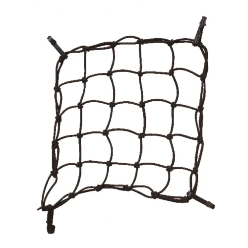 Black bungee cargo net with hooks